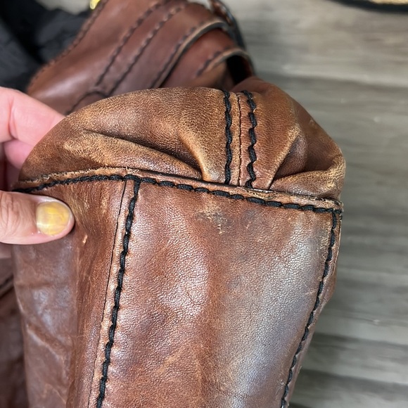 FOSSIL FIFTY FOUR BROWN LEATHER SHOULDER BAG - Picture 16 of 16